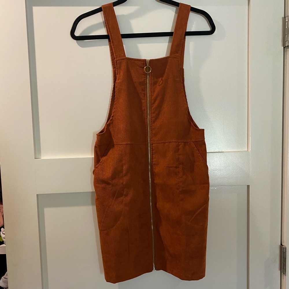 Corduroy overalls dress